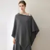Consinee Fio 100% Caxemira Feminino Elegante da Moda Estilo Old Money Manto Xale Roupa de Exterior Casual