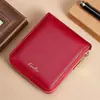 Cartera Pequeña con Cremallera para Mujer, Pequeña y Corta, para Monedas, Simple, de Nicho, de Alta Gama, Porta Tarjetas con Cremallera, Cartera Multifuncional Todo en Uno
