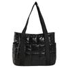 Bolsa de Mão Estilo Estrangeiro Transfronteiriça 2025 Nova Feminina Ins Bolsa de Algodão Moda Tendência Bordado Grande Capacidade Bolsa de Ombro