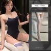Macacão Lingerie Sexy Crocante Noturno Roupa de Banho Biblioteca Morta Base D'água Fino Transparente Seda Leiteira Macacão Body com Alças Roupa de Banho