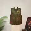 [Li] Nuevo chaleco estilo chino con cuentas y lentejuelas, cuello alto, que encarna la estética tradicional china, nueva colección otoño 2026, elegante chaleco para mujer