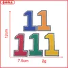 En stock Toalla de Letras de Doble Capa Bordado Parche de Insignia Bordada Pegatina de Tela Accesorios para Ropa Accesorios Suministro Directo de Fábrica