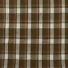 Tela de Algodón Lavado a Cuadros Teñido en Hilo Lista para Entrega Primavera y Verano, Tela para Ropa Estilo Rojo y Color Café para Camisas de Hombre y Mujer