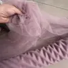 Ajustado al cuerpo, amigable con la piel, rosa nude, rosa pasta de frijol, anti-pilling, tela de malla suave, velo de novia, cortina, ropa