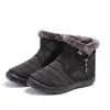 Producto de moda de alta venta en comercio exterior transfronterizo: botas de nieve cálidas de moda para mujer de talla grande, de una sola pieza, para envío directo, sin cordones, forradas de felpa, zapatos de algodón engrosados
