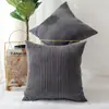 Funda de Almohada de Pana al por Mayor Transfronteriza Funda para Cojín de Sofá Lujo Ligero Tacto de Gama Alta Cojín para Cabecera Cojín para Respaldo Sin Relleno