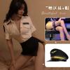 He Mei Roupa Íntima Sexy Feminina Sexy Policial Instrutora Uniforme de Role-Playing Tentação Saia de Quadril Conjunto Não Precisa Tirar