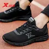Zapatos de Hombre Xtep 2026 Zapatillas para Correr Zapatos Casuales para Hombre Genuinos Primavera y Otoño Negro Transpirables Zapatos Deportivos Tecnología de Hidrógeno