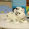 Simulación Transfronteriza Muñeco Tigre Juguete de Peluche Muñeco Tigre del Noreste Acostado Tigre Zoológico Regalo Regalo para Niños