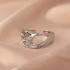 Anillo para Mujer, Lujo Ligero, Nicho de Alta Gama, Anillo Exagerado de Zirconia, Anillo Sencillo, Anillo Abierto, Joyería de Reina Madre, No se Desvanece