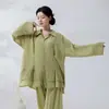 Dobladillo con volantes, cintura elástica, pantalones de baile de pierna ancha, fluidos y ligeros, adecuados para la práctica de danza china, danza moderna y uso diario.