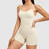 Conjunto de Yoga de una Pieza Ajustado de Nuevo Estilo Transfronterizo con Almohadillas en el Pecho, Cuello Cuadrado, Espalda Descubierta, Ropa de Fitness, Shorts, Tirantes, Mono de Yoga