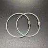 Chaveiros Coloridos Revestidos de PVC Acessórios para Chaveiros DIY Argolas de Fio de Aço Chaveiros Coloridos Chaveiros Grandes