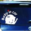 Comercio exterior AliExpress pegatinas de advertencia personalizadas reflectantes bebé en coche pegatinas de coche bebé en coche A098