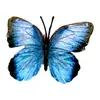 Cabeza de Flor de Mariposa de Goma Suave de Plástico, Decoración del Hogar con Flores Artificiales, Arreglo de Boda, Adornos al por Mayor, Decoración de Mesa para Exteriores