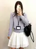 Cárdigan de punto con capucha y doble cremallera para mujer talla grande, colección otoño 2026, corte holgado, prenda exterior corta diseñada para disimular la figura