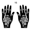 Plantillas Populares de Tatuaje de Henna Transfronterizas, Plantillas de Tatuaje Temporales para Manos, Plantillas para Pintura de Manos de Boda, Plantillas para Pintura de Manos de Escenario