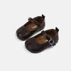 Zapatos de Cuero para Niñas Suela Suave 2026 Primavera/Otoño Nuevos Zapatos Infantiles Bebé Zapatos Negros de Princesa Mocasines para Niñas