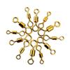 Suministro de fábrica competitivo conector de anillo 8 giratorio de ocho palabras acero inoxidable suministros de pesca accesorios para equipo de pesca