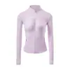 2691 Chaqueta con Cuello Alto para Protección Solar para Mujer, Corte Ajustado, Malla Transpirable, Protección UV, Sudadera de Yoga con Bolsillo, Top de Manga Larga