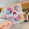 Gomas Pequeñas Amigables con el Cabello de Bebé, Caja Organizadora de Cuerdas para el Cabello de Niñas, Gomas Elásticas Infantiles, Mini Pinzas para el Cabello de Niñas, Pinzas para el Cabello al por Mayor