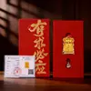 Adesivos para Celular Deus da Riqueza com Folha de Ouro, Pingentes de Folha de Ouro do Banco Guangji Seguros, Pequenos Presentes para Promoção de Tráfego na Loja