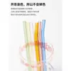 Pajita de Vidrio de 15 cm Corta Curva Recta Alta Resistencia al Calor de Borosilicato Accesorios para Taza de Café Taza de Agua Pajita