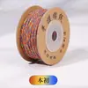 Estilo tibetano hilo de algodón frotado a mano Wengwan hilo Semilla de Bodhi Luna Estrella Semilla de Fruta de la Pasión Cuerda para ensartar cuentas budistas Cuerda para enrollar borlas Cuerda para tejer