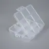 Caja de plástico con 9 compartimentos de ranura fija para organizar y clasificar cuentas de cera, equipo de pesca y piezas de ferretería