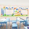 M381 Incríveis Adesivos de Decoração de Parede Cultural da Minha Turma Adesivos de Parede Jardim de Aprendizagem da Sala de Aula Coluna de Exibição de Trabalhos
