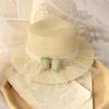 Chapéu de palha infantil Verão da menina Fino Respirável Lace Guarda-sol Cool Chapéu Bebê Menina Princesa Viagem Proteção Solar Praia Chapéu