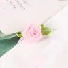 Cinta de Satén Hojosa Creativa Flor de Cinta Pequeña Rosa Hecha a Mano Accesorios para Pasador de Pelo Ropa Interior Ropa Venta al por Mayor en Stock