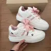 Zapatillas Casuales Blancas Estilo Coreano con Huella de Gato de Dibujos Animados para Mujer 2026 Nuevos Zapatos de Mujer de Suela Gruesa para Primavera Mocasines Versátiles