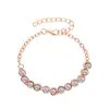 Pulseira de diamante de liga nova transfronteiriça Estilo Ins feminino Europeu e americano Design criativo Amor Pulseira geométrica Pulseira retrô
