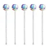 LT Transfronterizo 3cm Bola PET Agitador Acrílico para Vino Cóctel Bola de Discoteca Agitador para Bebidas