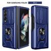 Modelo Europeu e Americano Transfronteiriço Adequado para Samsung Zfoldable4 Suporte Anti-Queda Capa de Celular Shijia Janela de Empurrar Capa para Celular de Carro