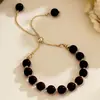 Luz Natural Cerca de Perla Redonda Nicho Pulsera de Alto Grado Diseño Ajustable Temperamento