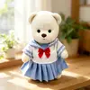 Solo Ropa de Muñeca Talla Mediana 30cm Ropa para Muñeca Oso Lina Verano Azul Marino Niña Conjunto Rosa y Blanco Conjunto Belle Reemplazo