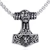 Collar para hombre joyería al por mayor Vikingo nórdico Martillo de Thor Mjolnir amuleto vikingo martillo