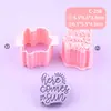 Serie Divertida de Paletas Moldes para Paletas Gatito Tipo Prensa Realista Luces de Colores Cortadores Herramientas Hechas a Mano para Fondant Repostería