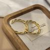 Pendientes de Aro Dorados de Diseño Nicho Otoño e Invierno Pendientes Elegantes Tendencia Celebridad de Internet Pendientes Elegantes Simples