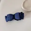 Accesorios para el cabello color mezclilla estilo coreano scrunchies de bloques de color simples para coleta alta clips de plátano diademas de color sólido diademas de borde ancho para mujer