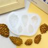 Pinha Simulada Fruta Seca Decorativa Natural Molde de Silicone DIY Molde para Bolo Mousse de Chocolate Cola Gesso DIY