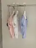 Wgwe9679 Ropa de Mujer Shisanxing Guangzhou 2026 Verano Nuevo Estilo Talla Pequeña Camisa de Hombros Descubiertos de Manga Corta Top Delgado