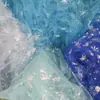 Tela de Malla Aik Copo de Nieve, Malla Americana con Foil Plateado, Tela de Malla de Hielo y Nieve para Vestidos de Princesa, Vestidos de Novia, Capas, Velos y Juguetes