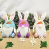 Festa de Páscoa de 2025 Boneco Sem Rosto Coelho Pote de Doces Tema Festival de Páscoa Decoração Layout de Cena