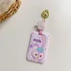 Conjunto de Cartão de Refeição Estudantil, Cartão de Ônibus, Cartão de Acesso Dailou Duffy Bear Estrela, Cartão Antiperda Octopus do Metrô Pingente para Mochila Escolar