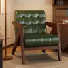 Sofá individual de madera maciza Richard, mesa de centro y silla de hotel, silla estilo mediados de siglo, cafetería, casa de huéspedes, silla sofá perezoso de ocio