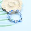 Nueva pulsera de cuentas rotas con diseño de mariposa de hadas, con esmalte explosivo, pulsera de cuentas de colores con diseño de nicho para novias.