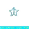 Horquilla de estrella con purpurina transfronteriza para DIY, pinza BB de chica popular, clip de dopamina, accesorios para el cabello de estrella de cinco puntas fluorescente para chica dulce